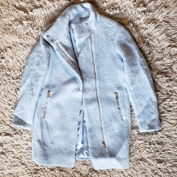 Blue Wool Coat - Picture 1 of 3